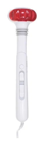 medisana HM 886 Handmassagegerät - Elektrisches Massagegerät für Rücken, Nacken und Schulter, inklusive Rotlicht- und Wärmefunktion, 2 Intensitäten und 5 Aufsätzen für individuelle Anwendungen