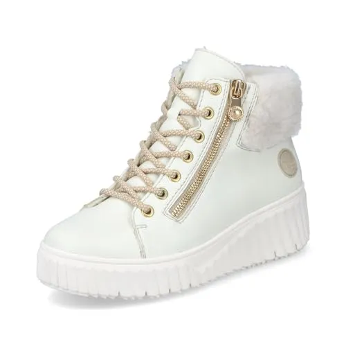 Rieker Damen Schnürstiefeletten N2506 in weiß von Rieker