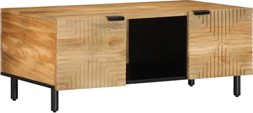 Maison Exclusive Couchtisch Braun 100x54x40 cm aus massivem Mangoholz