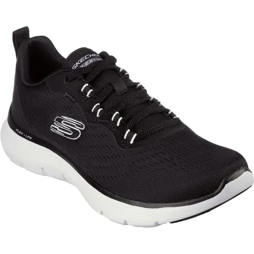Skechers Flex Appeal 5.0 Sneaker Damen in blackmesh-whitetrim, Größe 39 1/2 HW 2025