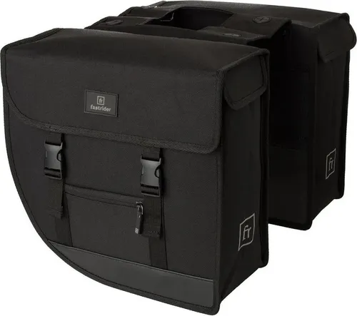 FastRider Hybrid Doppelte Fahrradtasche 26L - Fahrradtasche mit 26L Volumen, wasserabweisend und reflektierend für optimale Sicherheit. Ideal für den Einkauf und einfache Montage am Gepäckträger.