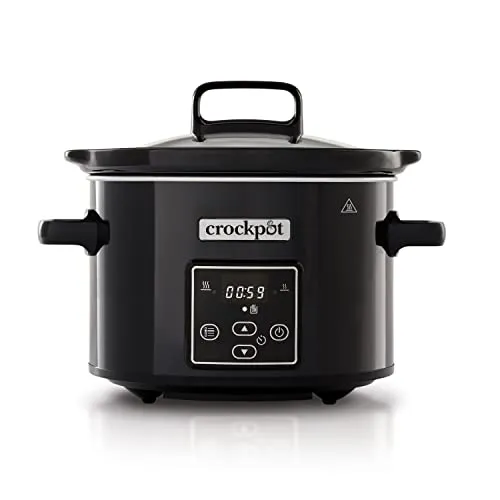 Crockpot Digital-Schongarer CSC061X - 2,4 Liter Slow Cooker für 1-2 Personen, mit digitalem Timer und automatischer Warmhaltefunktion
