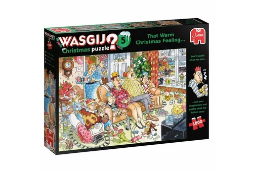 Jumbo Spiele Wasgij Christmas 5 - Weihnachtsstimmung! 1000 Teile Puzzle - Puzzle für Erwachsene, fördert die Kreativität und bietet stundenlangen Spaß in festlicher Atmosphäre.