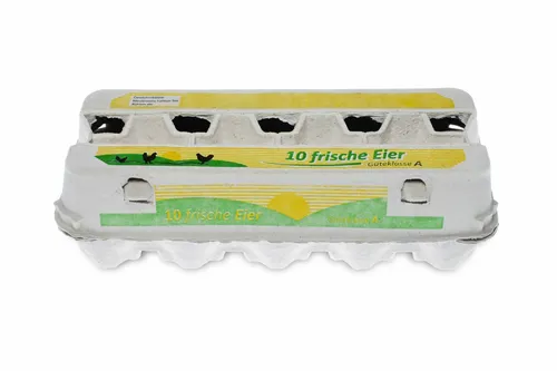 Eierschachteln mit Sichtfenster für 10 Eier