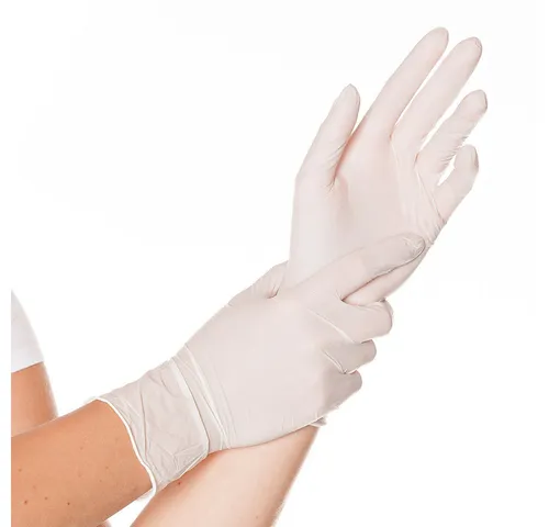 Franz Mensch Nitril-Handschuhe Hygonorm Nitril Handschuhe Safe Fit WEISS, puderfrei (100er Box)