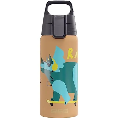 SIGG Shield Therm One Edelstahl Rawsome 0.5L - Thermobehälter mit vakuumisolierter Doppelwand, hält Getränke bis zu 72 Stunden kalt und 10 Stunden heiß, ideal für unterwegs.