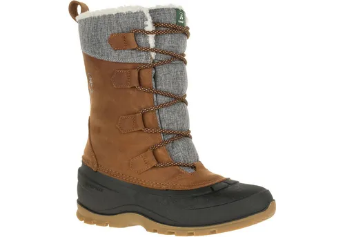 Kamik Winterstiefel Snowgem - Wasserdichte Damenstiefel in cognacbraun - Wanderschuhe mit nahtversiegelter, wasserdichter Konstruktion und HEAT-MX Isolierung für optimale Wärme und Trockenheit. Ideal für Winterabenteuer!