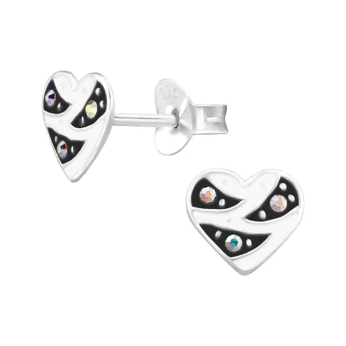 Herz Kinder Ohrringe 925 Silber für Mädchen Schmuck Geschenk