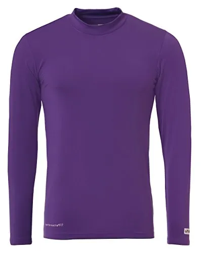 Uhlsport Kinder Distinction Colors Baselayer Shirt, Purple, 164 - Trainingsbekleidung aus leichtem, elastischem Material für optimale Bewegungsfreiheit, ideal für sportliche Aktivitäten und Trainingseinheiten.
