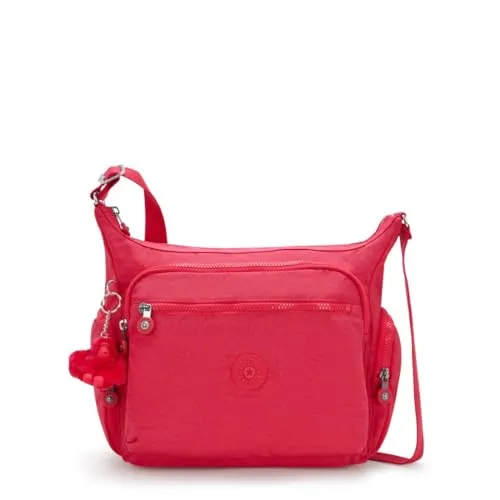 Kipling Gabbie 12l Umhängetasche in Rosa - Umhängetaschen mit verstellbarem Schulterriemen, ideal für Damen - leicht, langlebig und praktisch mit mehreren Fächern für optimale Organisation.