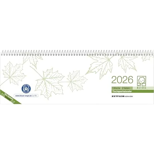 ZETTLER Schreibtischquerkalender 2026