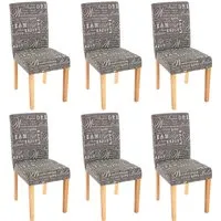 Chefgastro Esszimmerstuhl Grau – 6er Set, Modern und Komfortabel