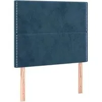 vidaXL Dunkelblaue Kopfteile 2 Stk. 100x5x78/88 cm aus Samt von vidaXL