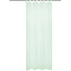 Schlaufenschal, Hellgrün, Textil, Uni, 135x245 cm, Oeko-Tex® Standard 100, Wohntextilien, Gardinen & Vorhänge, Fertiggardinen, Schlaufenschals