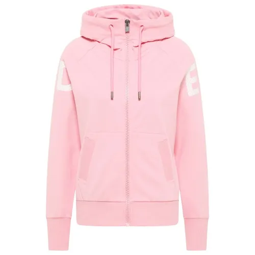 ELBSAND Women's Kalea Hood Jacket - Rosa Zip-Hoodie Gr S - Kapuzenpullover für Damen, mit großem ELBSAND-Schriftzug, elastischem Material und praktischer Kapuze, perfekt für den Alltag.
