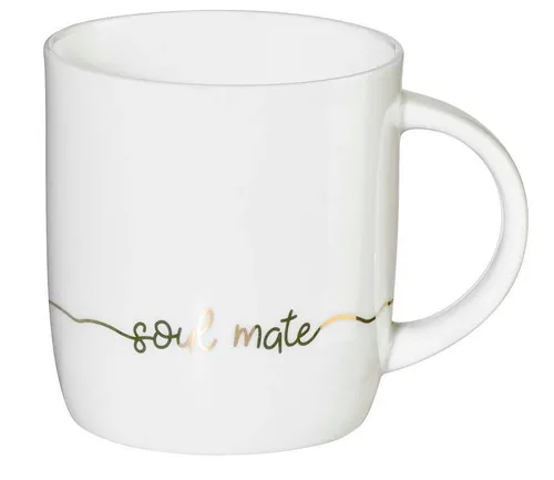 ASA SELECTION Becher Linia Henkelbecher soul mate 0,35 l, Fine Bone China, Geschirr