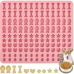 Silikon Backmatte für Hundekekse - 130 Gitterform in Rot - Praktische Silikon Backmatte mit 130 Gitterformen für selbstgemachte Hundekekse. Ideal für kreative Leckerlis und einfach zu reinigen.