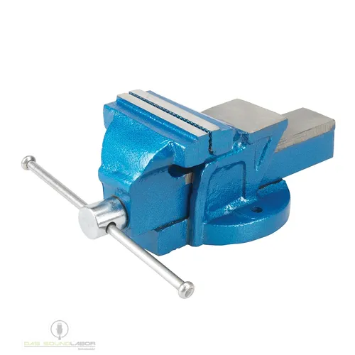 Silverline 633792 Ingenieurs-Schraubstock 100 mm - Schraubstock aus Gusseisen mit lackierter Oberfläche, 120 mm Backenöffnung für präzises Arbeiten in der Werkstatt