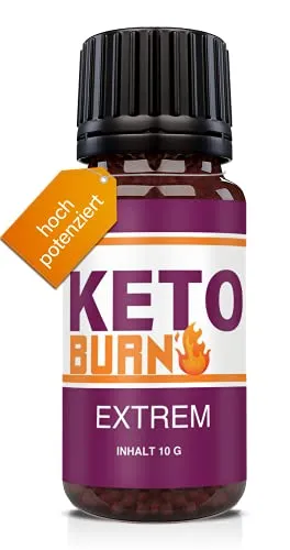 NEU: HelloNutrition KETO BURN EXTREM Globuli für Frauen & Männer mit Grüntee, Zimt & Ingwer
