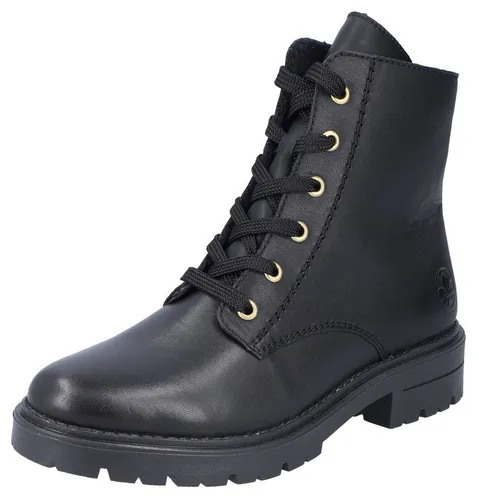 Rieker Damen Stiefeletten Z2841 - Wanderschuhe mit hochwertigem Leder, warmem Fellfutter und bequemer Synthetiksohle, ideal für kalte Tage und lange Spaziergänge.