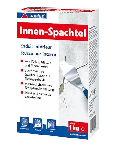 Baufan Innenspachtel 1 kg Spachtelmasse Füllstoff