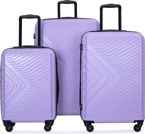 Travelhouse Trolleyset Bali - 3-teiliges Koffer Set mit 4 Rollen - Koffer Set mit 3 Koffern, stapelbar und TSA-Zahlenschloss für sicheres Reisen. Ideal für Hand- und Aufgabegepäck.