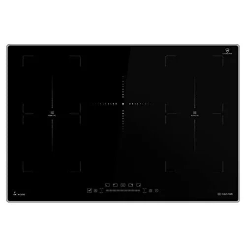 KKT KOLBE Induktionskochfeld 77 cm | 5 Zonen | Schnelles Kochen mit Touch Slider - Kochfelder: Autarkes Induktionskochfeld mit 11,2 kW, 5 Zonen und Schnellaufheizung für blitzschnelles Kochen und präzise Temperaturkontrolle.