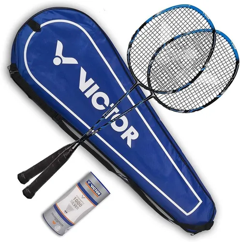 Victor Badminton Set Ultramate 6 blau von Victor