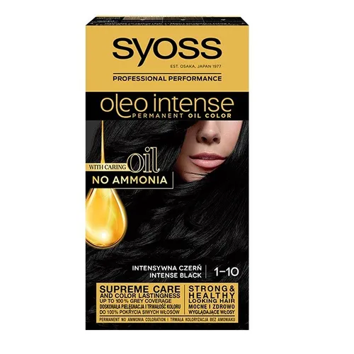 Syoss Oleo Intense Permanent-Haarfarbe 1-10 Intense Black