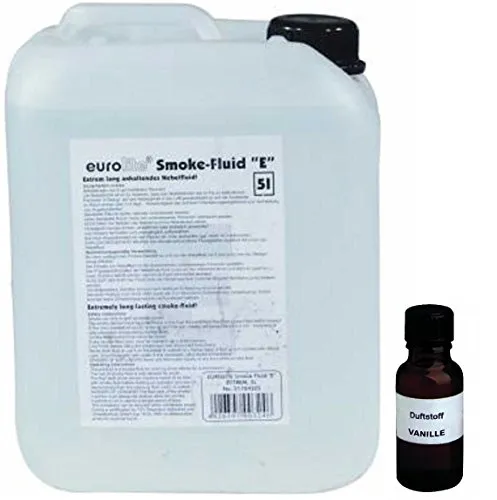 Liter Eurolite E (Extrem) Nebelfluid + 30 ml Duftstoff Vanille, Smoke-Fluid, Nebel-Fluid-Flüssigkeit für Nebelmaschine 5