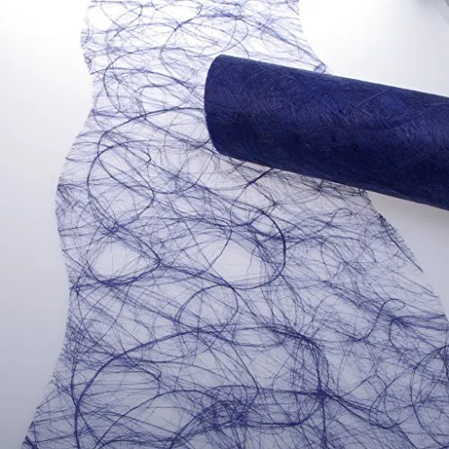 Deko AS GmbH Sizoweb Tischband Wellenschnitt dunkelblau in blau von DEKO AS