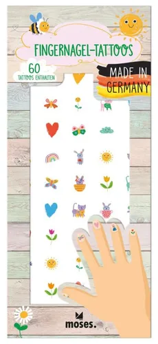FINGERNAGEL TATTOOS FRÜHLING 60 STÜCK VON MOSES NEU OVP von moses.