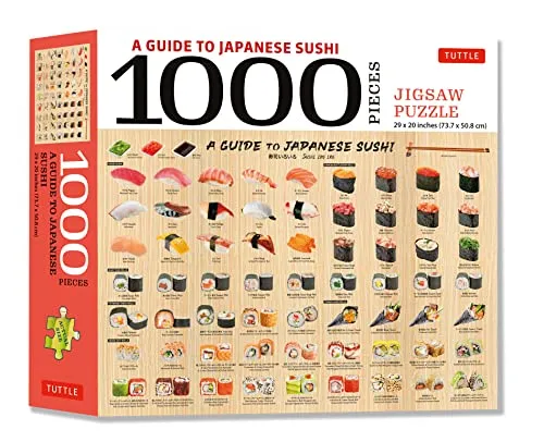 A Guide to Japanese Sushi - 1000 Piece Jigsaw Puzzle: Finished Size 29 X 20 inch (74 x 51 cm)