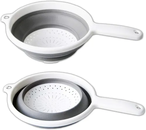 SEIHER faltbar Ø20cm Silikon Küchensieb Nudelsieb Küchensieb Abtropfsieb Sieb 16