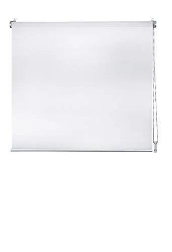 ondeco Klemmrollo ohne Bohren, Smart tauglich, Weiß 75x150 cm - Seitenzug-Rollo für Fenster, einfach ohne Bohren zu montieren, lichtdurchlässig mit UV-Schutz und feuchtigkeitsbeständig. Machen Sie Ihr Rollo SMART mit unserer Nachrüstoption für bequeme Steuerung.