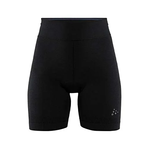 Craft Damen Fuseknit Bike Boxer | Gepolsterte Radlerhose für optimalen Komfort - Radunterwäsche für Frauen, aus innovativem Fuseknit-Material für hervorragendes Körperklima, ideal für Bike-Touren mittlerer Intensität, mit langlebigem C4 Pad für hohen Tragekomfort.