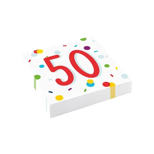 Servietten Confetti Birthday 50 33 x 33 cm 20