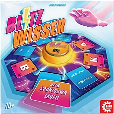 Blitzwisser (d) - Das elektrische Wortspiel - Gesellschaftsspiel für schnelle Denker, bei dem du mit blitzartigem Buzzern deine Nachbarn unter Druck setzt und in spannenden Showdowns glänzen kannst!