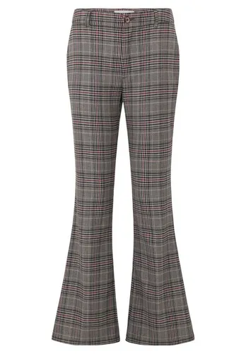 Cartoon Hose Klassisch 1/1 L 9861 Grey/Purple 44 - Stoffhose mit ausgestellter Passform und kariertem Muster, ideal für einen modischen Look. Mit praktischen Eingrifftaschen und Mid Waist für optimalen Tragekomfort.