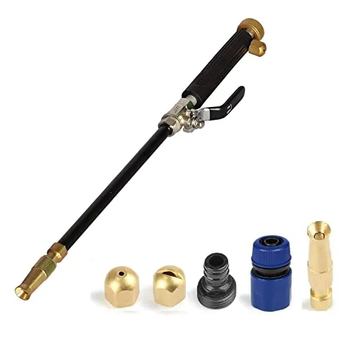 Jet Hochdruck-Hochdruckreiniger-Pistole, ausziehbar, für Zuhause, Garten, Schlauchende, Lanzendüse, Reinigungssprüher, Glasfenster, Reinigungssprüher, Schaumkanone, Auto-Wasserwaschstab-Verlängerung,