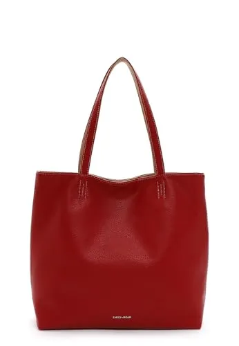 EMILY & NOAH Shopper E&N Eva, Damen Handtasche in Rot von EMILY & NOAH