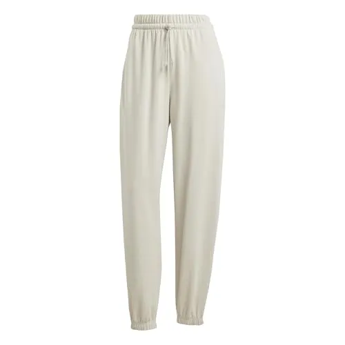 adidas Damen Essentials SMALL Logo French Terry Cuffed Pants - Trainingsbekleidung mit hohem Bund, aus 70 % recycelten Materialien, ideal für nachhaltigen Komfort und lässigen Style.