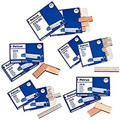 Petrus 791977 - Heftklammern 23/10 - Pack 1000 Stück