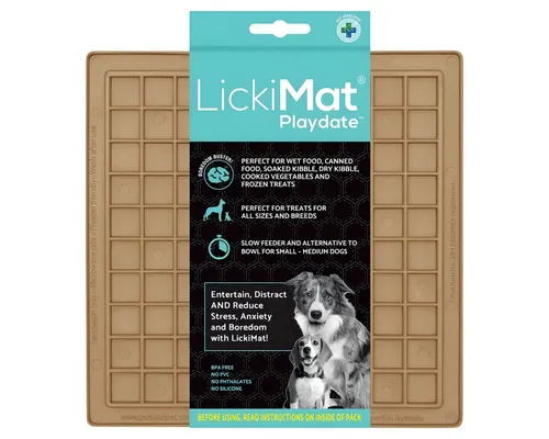 LickiMat Antischlingnapf Classic Playdate coffee