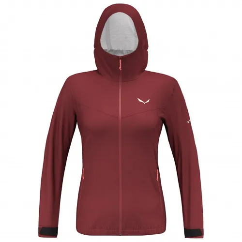 SALEWA Damen Funktionsjacke PUEZ AQUA 4 PTX 2.5L W JACKET - Funktionsjacke für Damen, leicht und wasserdicht mit 10,000 mm Wassersäule, ideal für alpine Wanderungen und Trekkingtouren.