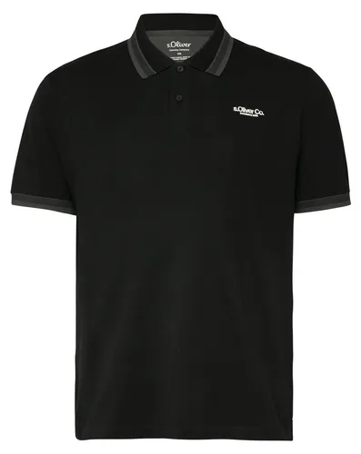 s.Oliver Poloshirt Big Size grau XXL (56/58) - Legeres Poloshirt mit Kentkragen und Knopfleiste aus 95% Baumwolle. Ideal für den Alltag, pflegeleicht und bequem. Perfekte Passform für große Größen.