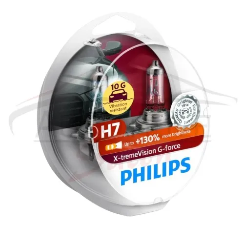 PHILIPS H7 Glühlampe für VW, MERCEDES-BENZ, AUDI - Autobeleuchtung mit 55W Halogen-Technologie für optimale Sicht bei Nacht, geeignet für zahlreiche Fahrzeugmodelle ab 1997 bis 2018.