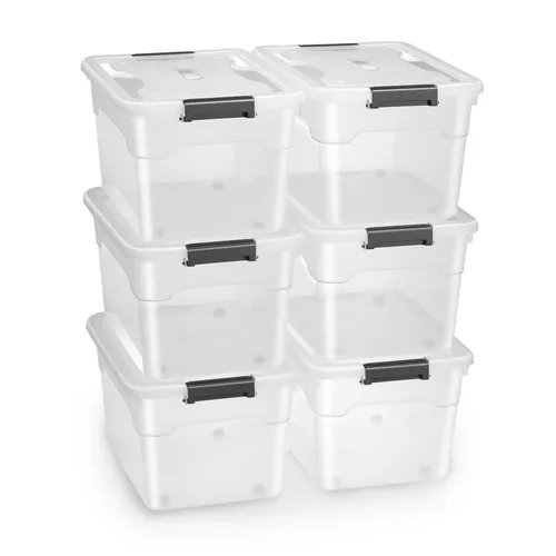 Juskys Aufbewahrungsbox mit Deckel von Juskys