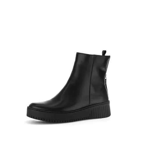 Gabor Damen Plateaustiefeletten - Wanderschuhe mit warmem Weblammfutter und komfortablem Plateauabsatz, ideal für den Winter und stilvolle Outdoor-Aktivitäten.
