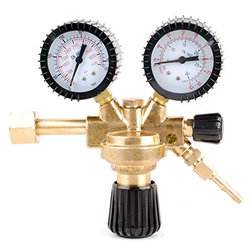 aleto Gas Druckminderer Absperrventil Argon CO2 MIG MAG WIG Schutzgas SchweiÃŸgerät